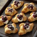 Cranberry Cream Cheese Crescent Bites