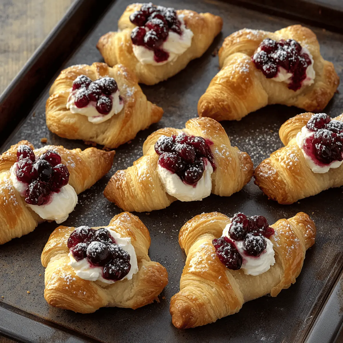 Cranberry Cream Cheese Crescent Bites
