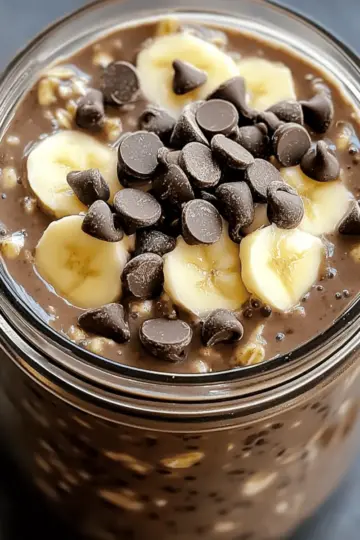 Creamy Chocolate Protein Overnight Oats