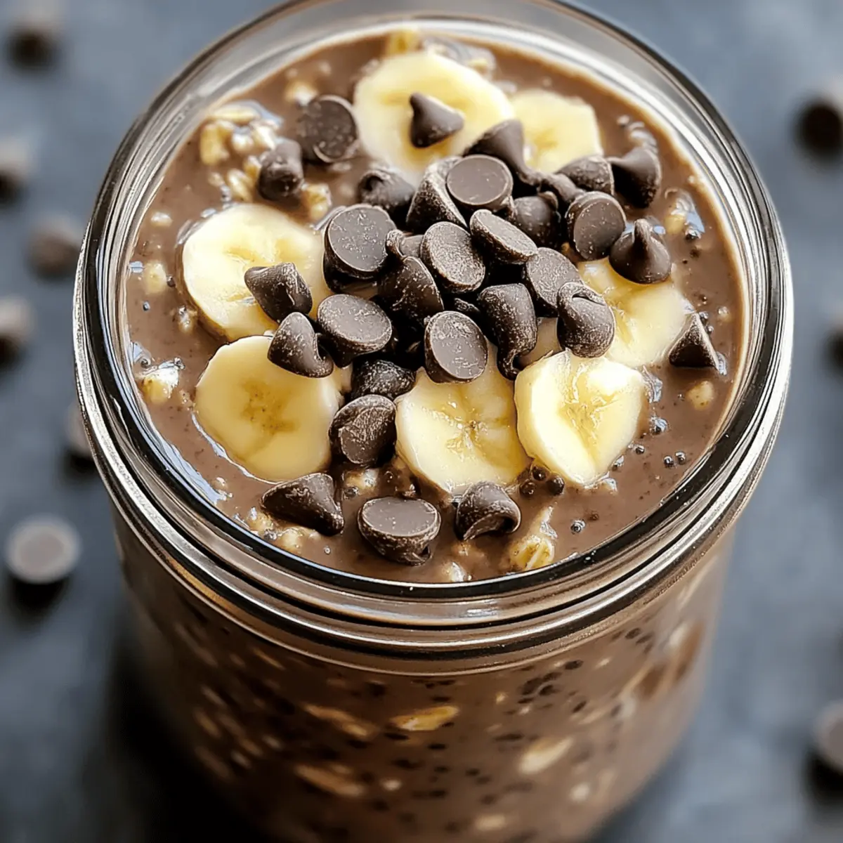 Creamy Chocolate Protein Overnight Oats
