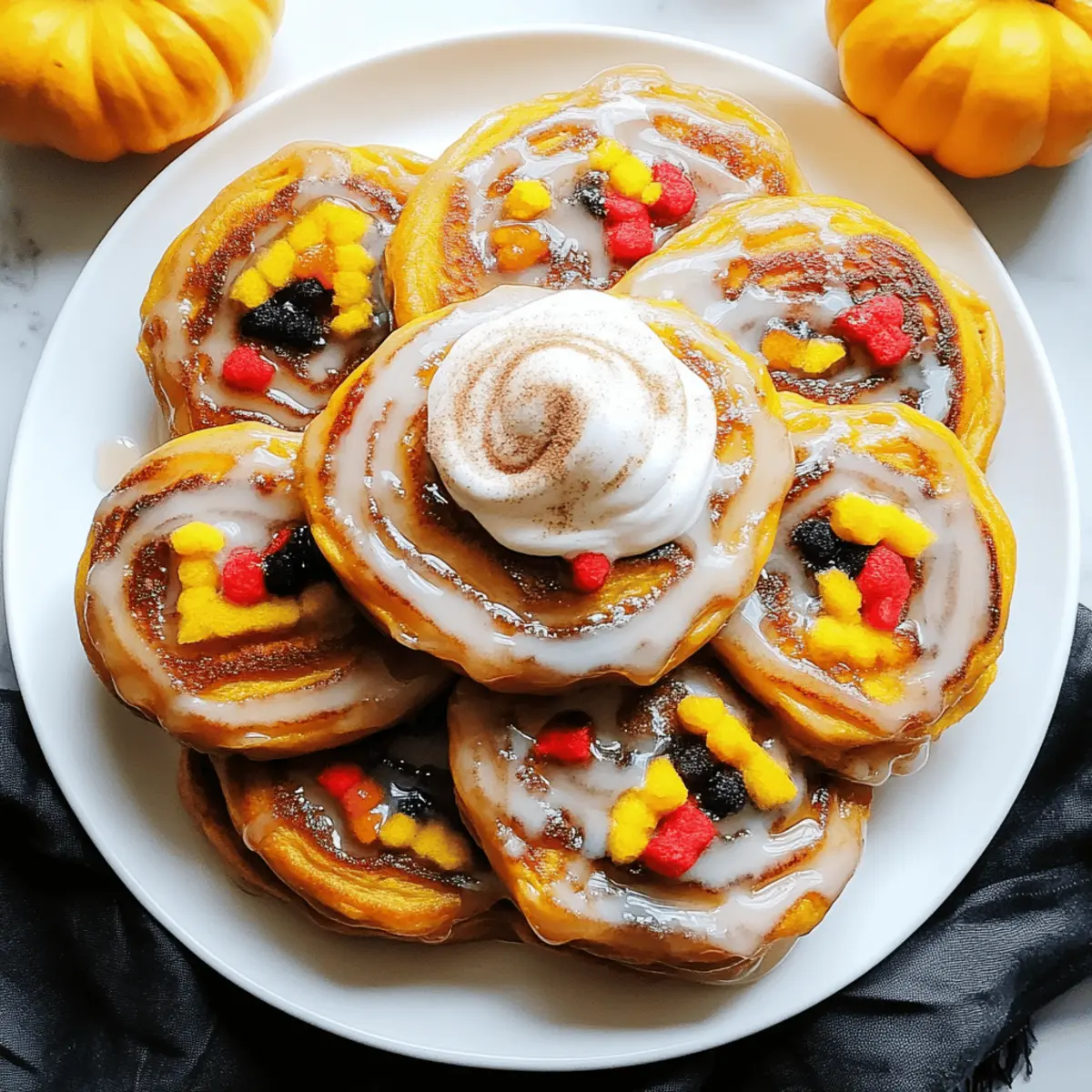 Creepy Crawly Cinnamon Rolls