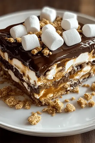Decadent No-Bake S’mores Lasagna