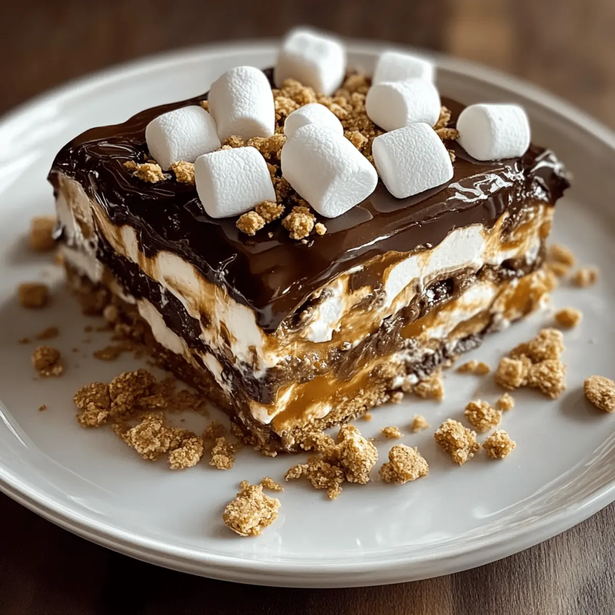 Decadent No-Bake S’mores Lasagna