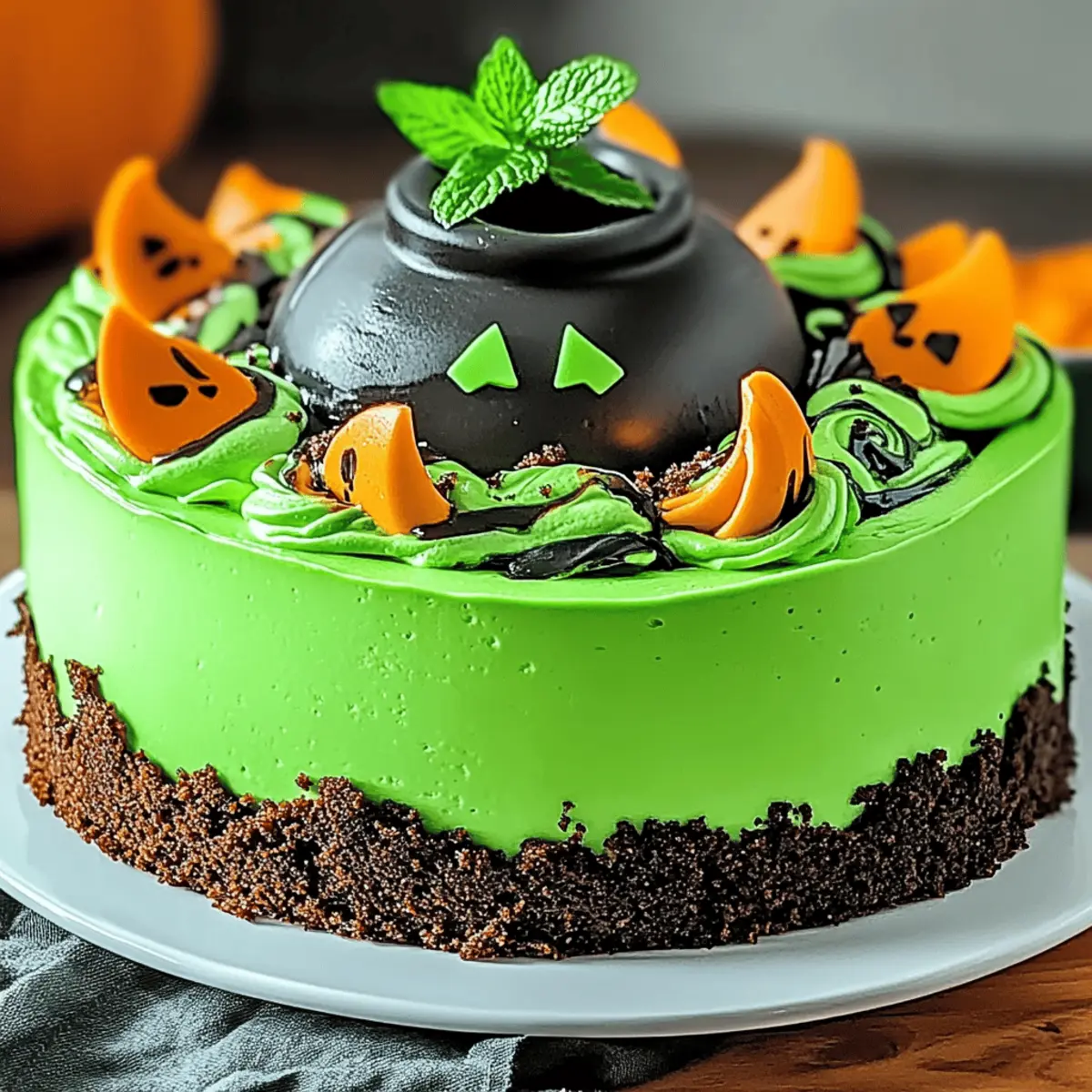 Enchanting Witch’s Cauldron Cheesecake