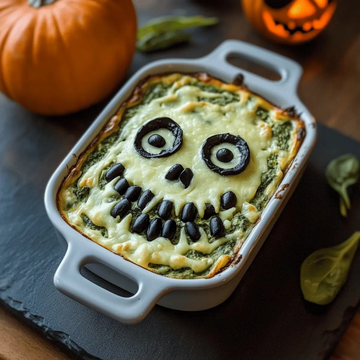 Franken-Spinach Monster Dip