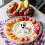 Ghostly Greek Yogurt Fruit Dip