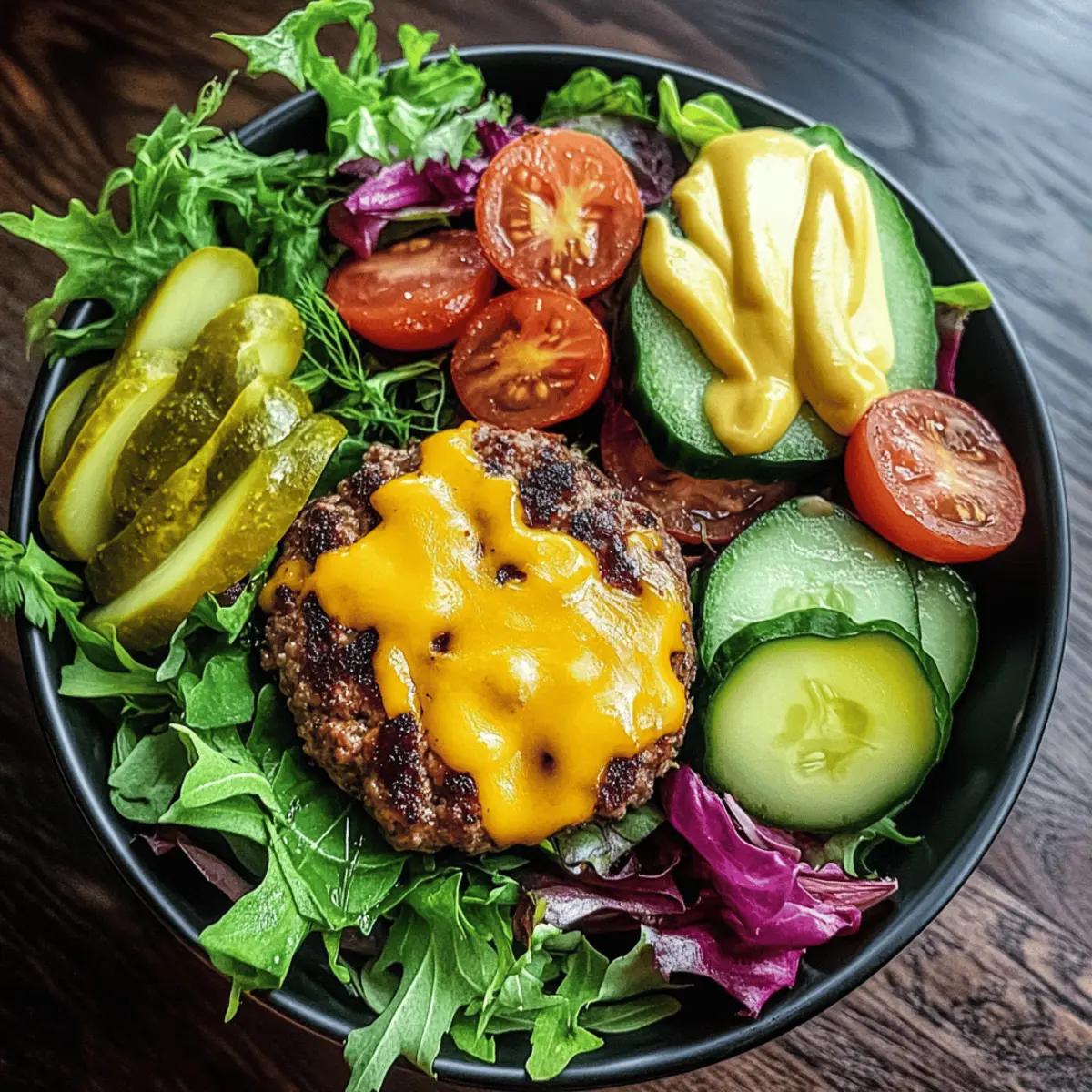 Grilled Juicy Burger Bowls