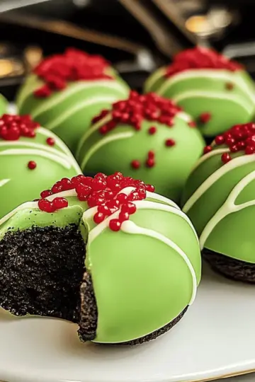 Grinch Oreo Balls