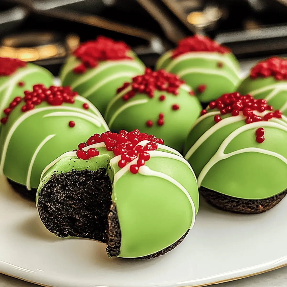 Grinch Oreo Balls