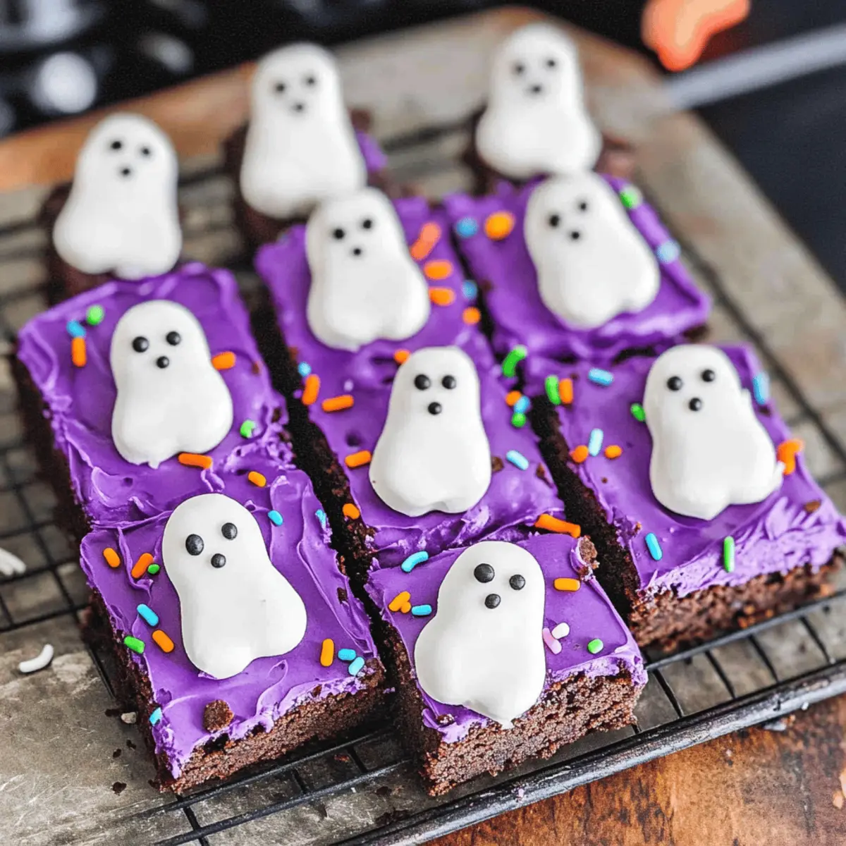 Halloween Ghost Brownies
