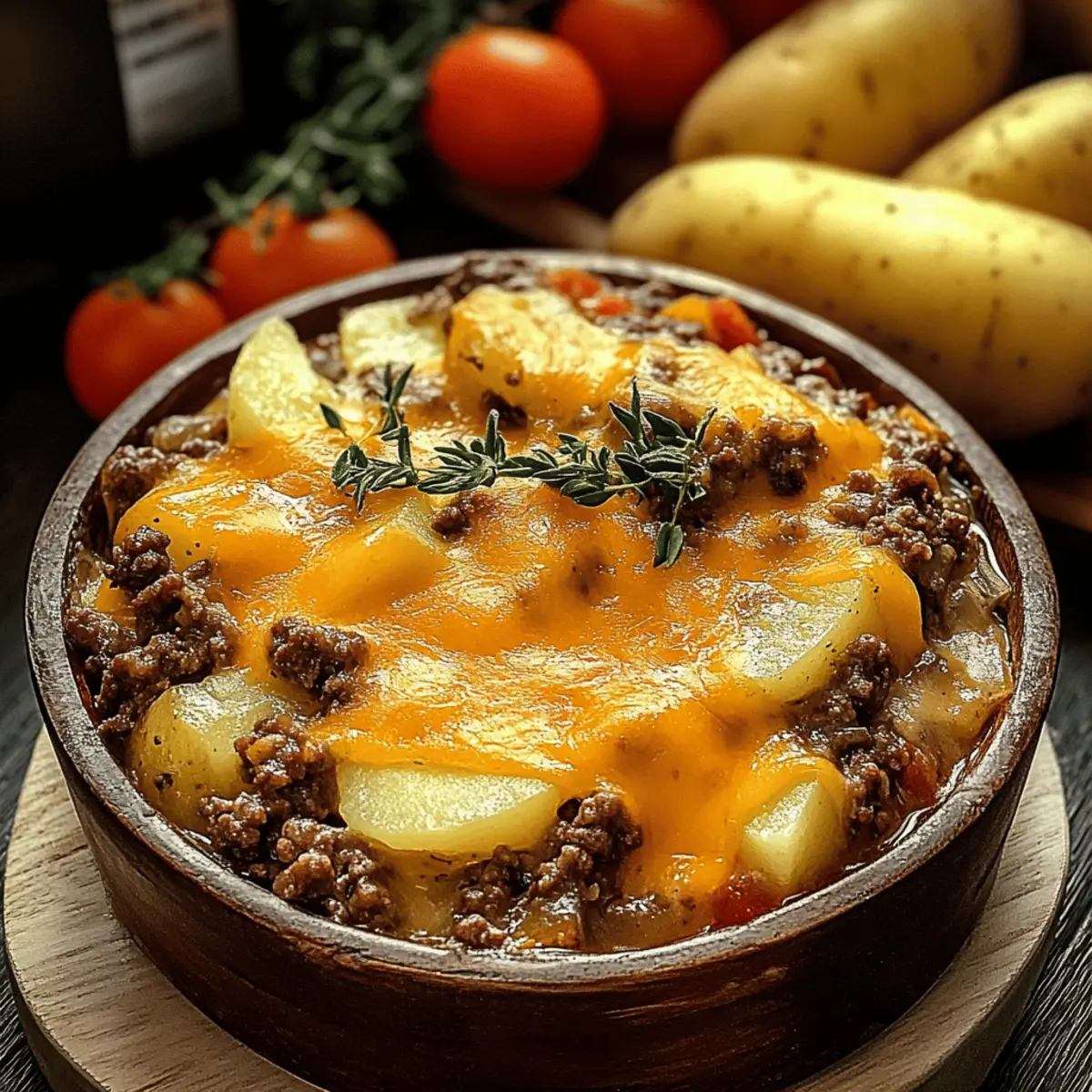 Hamburger Potato Casserole