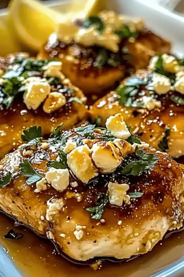 Hot Honey Feta Chicken Dish