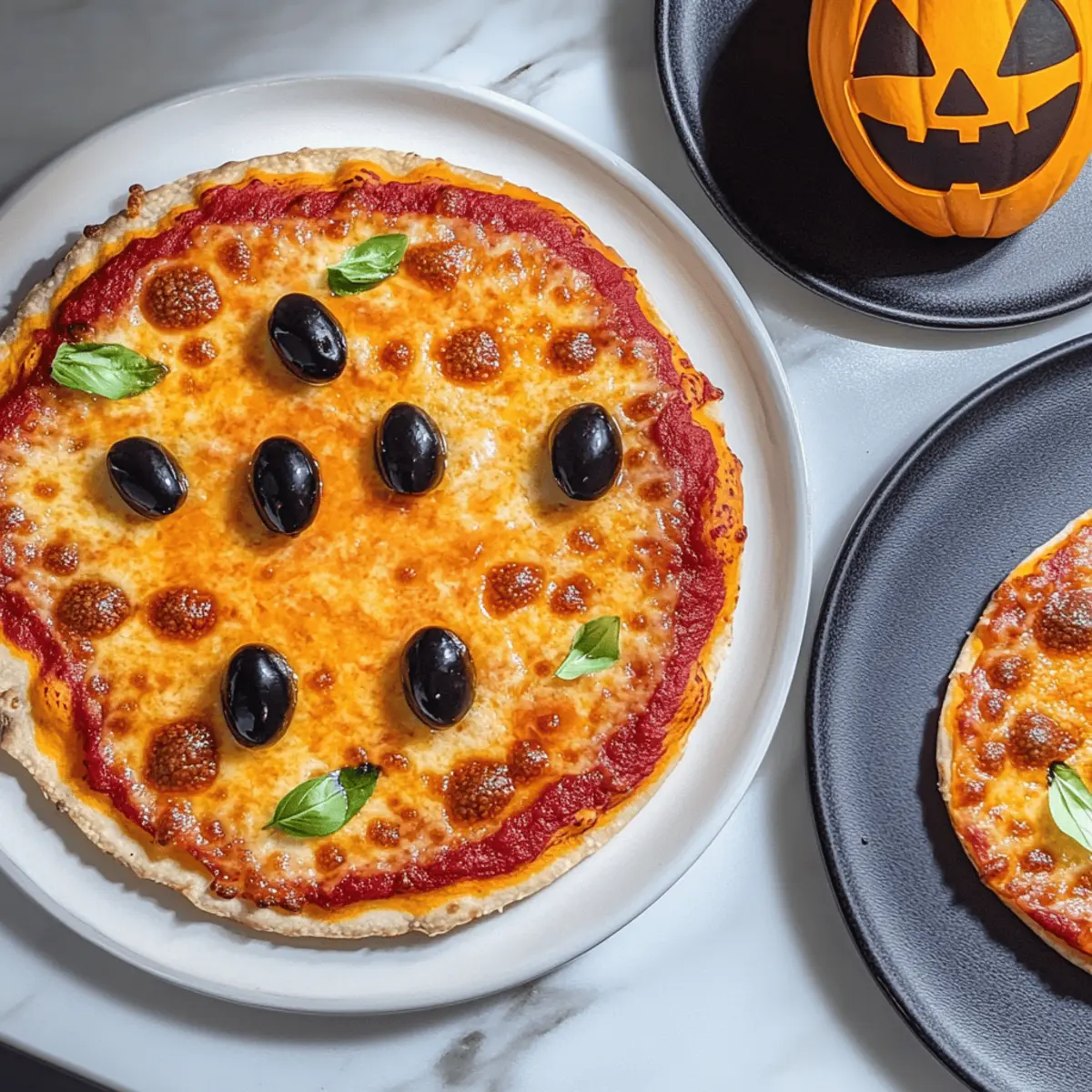 Jack-O-Lantern Halloween Pizza