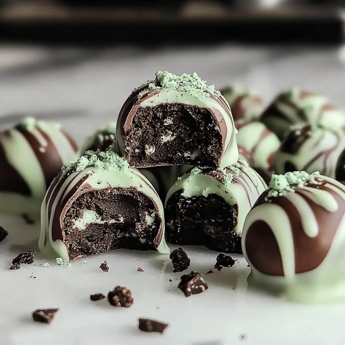 Mint Oreo Truffles