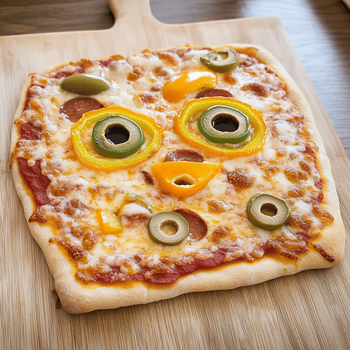 Monster Face Pizza