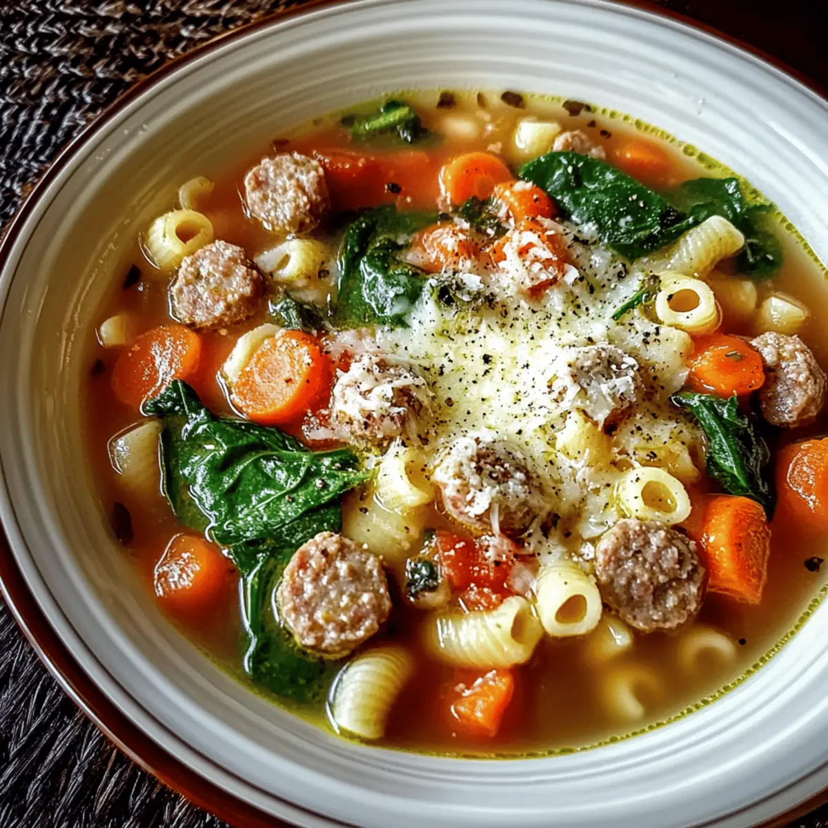 Parmesan Sausage Soup