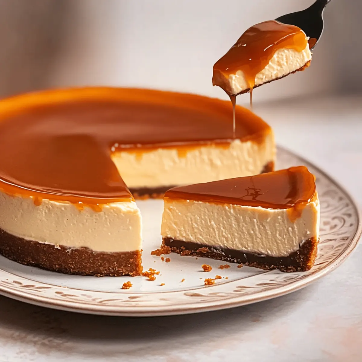 SALTED CARAMEL CHEESECAKE