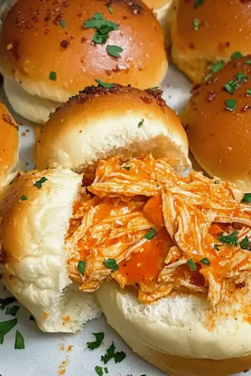 Spicy Buffalo Chicken Sliders