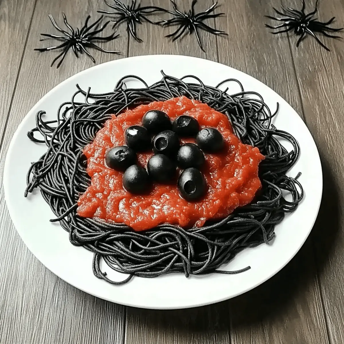 Spooky Black Spaghetti