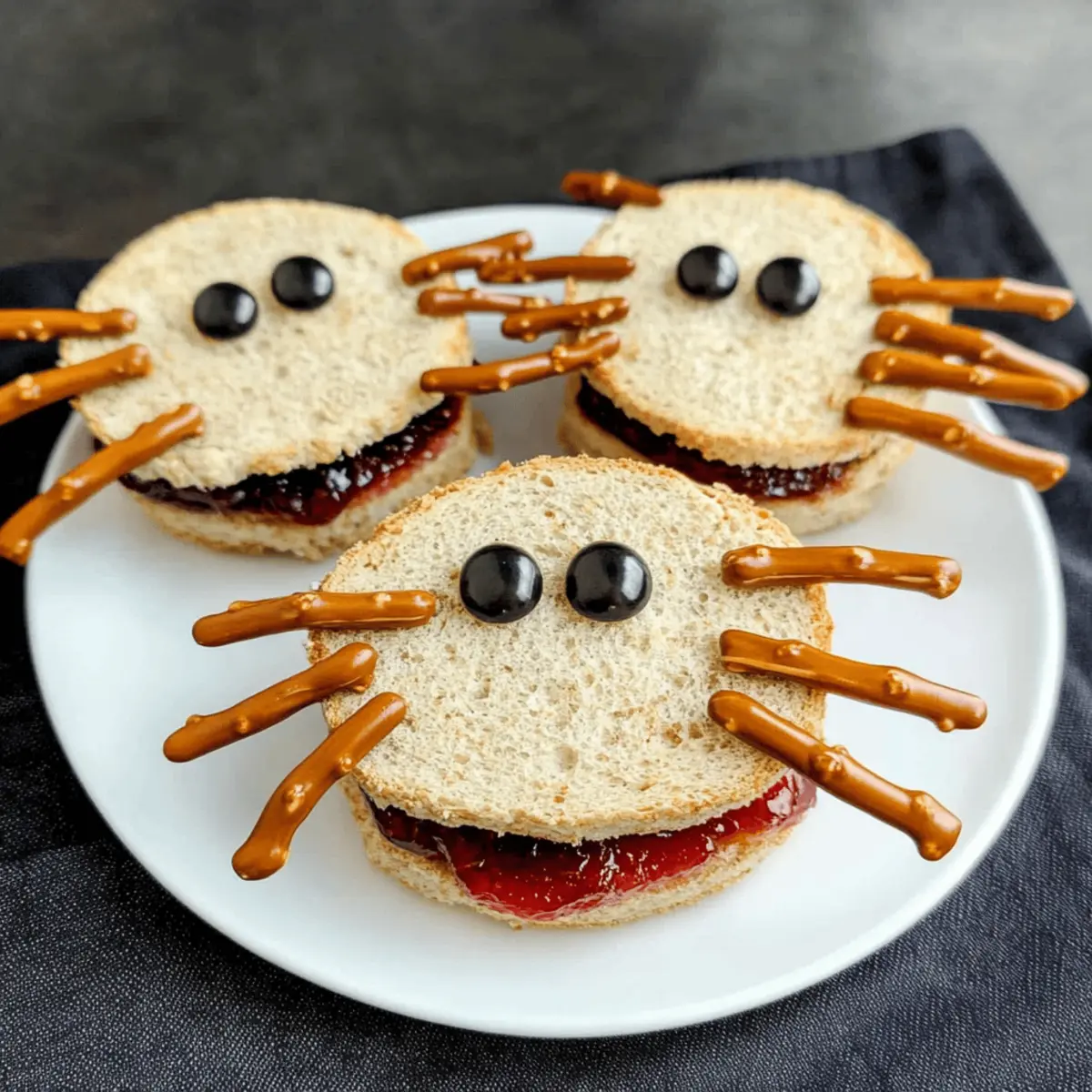 Spooky Spider Sandwiches