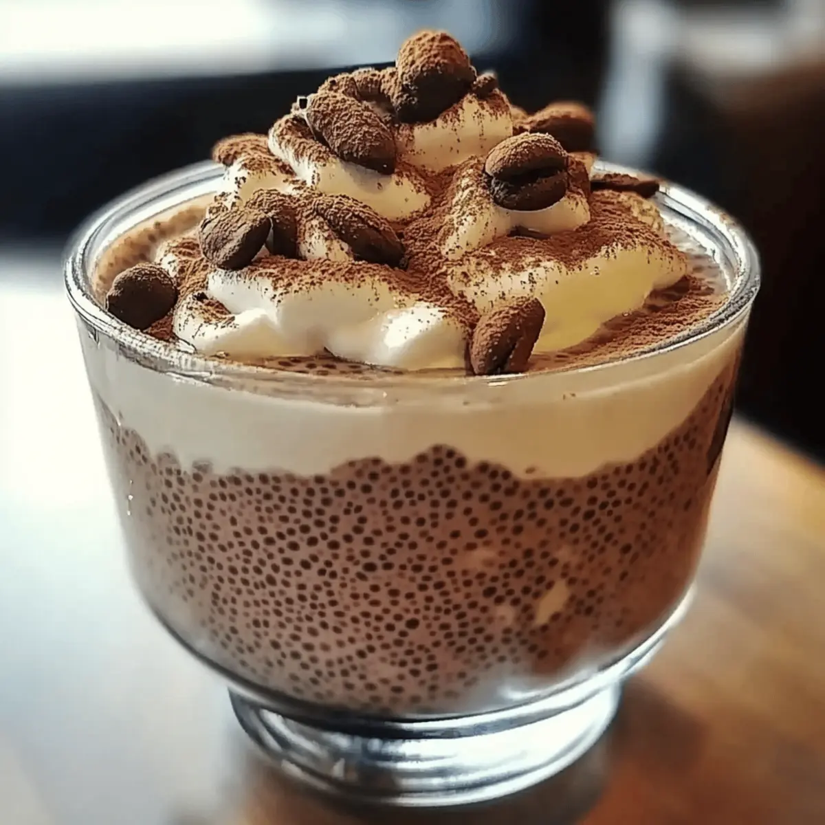 Tiramisu Chia Pudding
