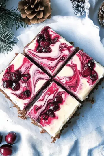 White Chocolate Cranberry Cheesecake