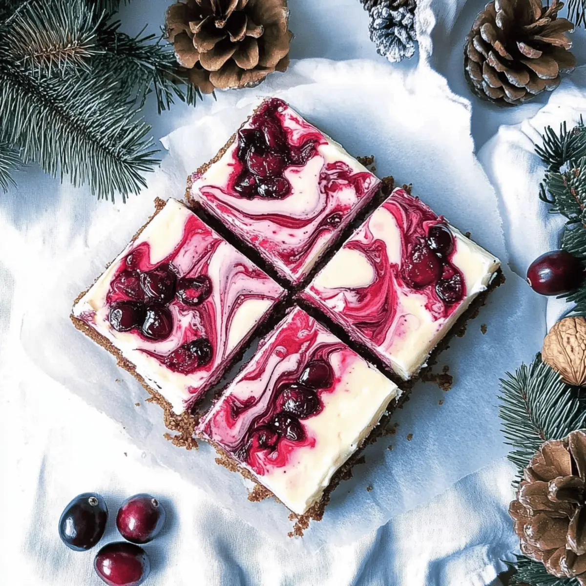 White Chocolate Cranberry Cheesecake