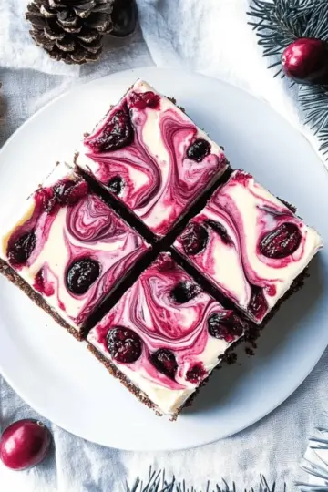 White Chocolate Cranberry Cheesecake