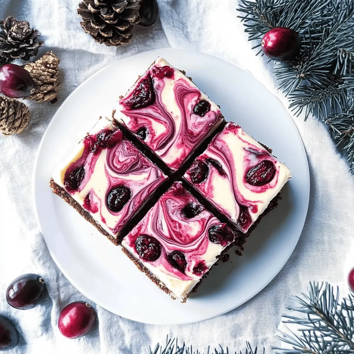White Chocolate Cranberry Cheesecake