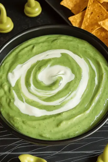 Witch’s Brew Salsa Verde & Cream Dip