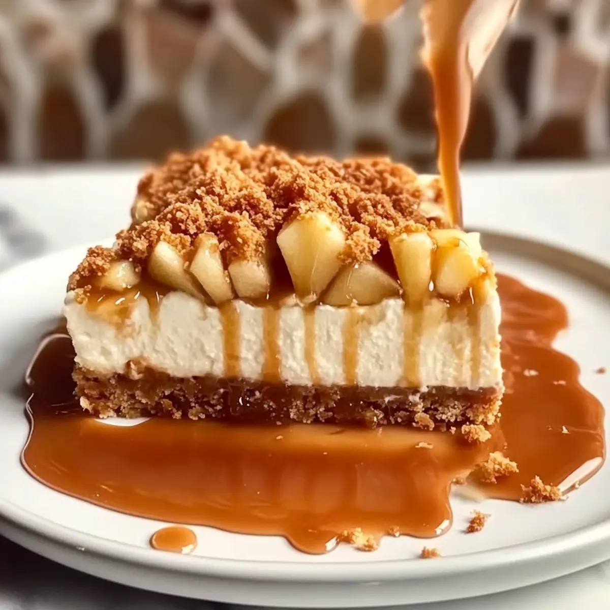 Caramel Apple Cheesecake Bars