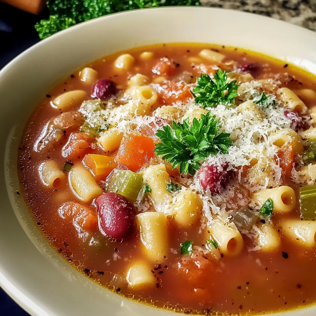 Italian Pasta Fagioli Soup