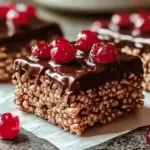 Decadent Chocolate Covered Cherry Rice Krispies