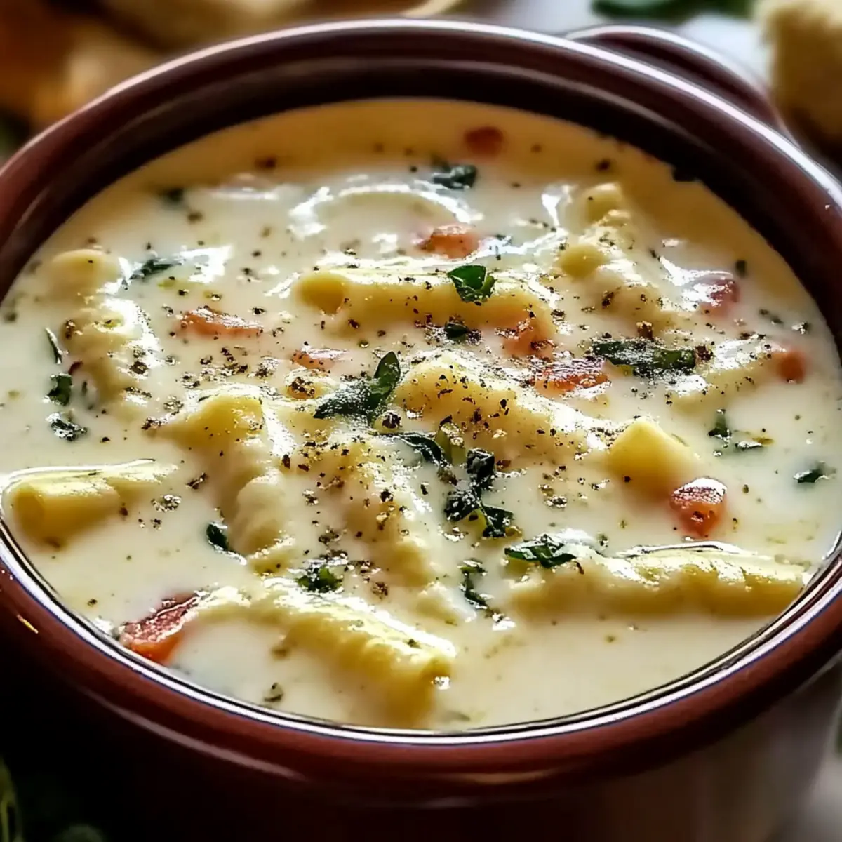 White Lasagna Soup