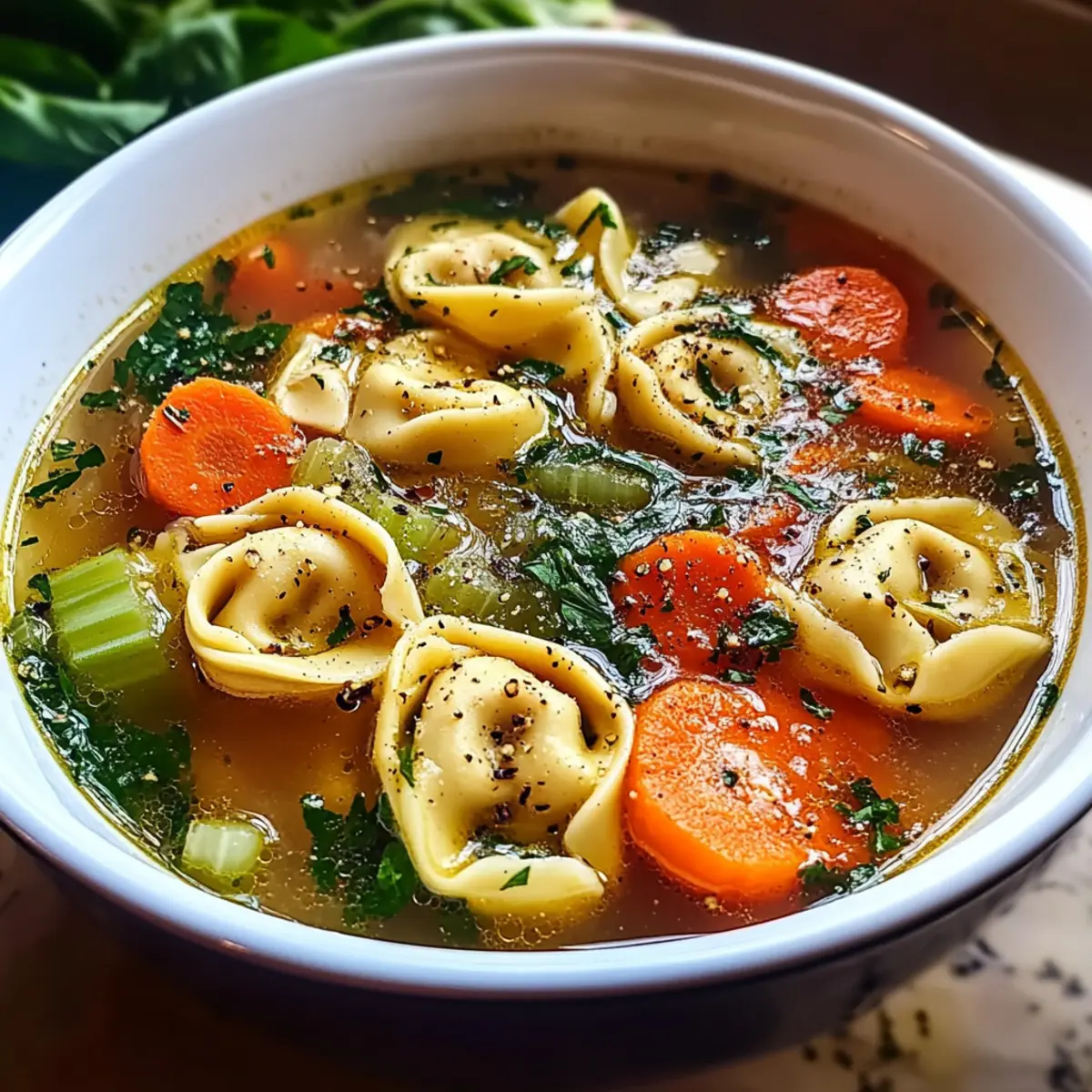 Healthy Tortellini Soup