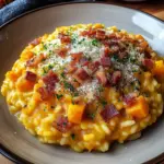 Pumpkin Risotto with Bacon & Parmesan
