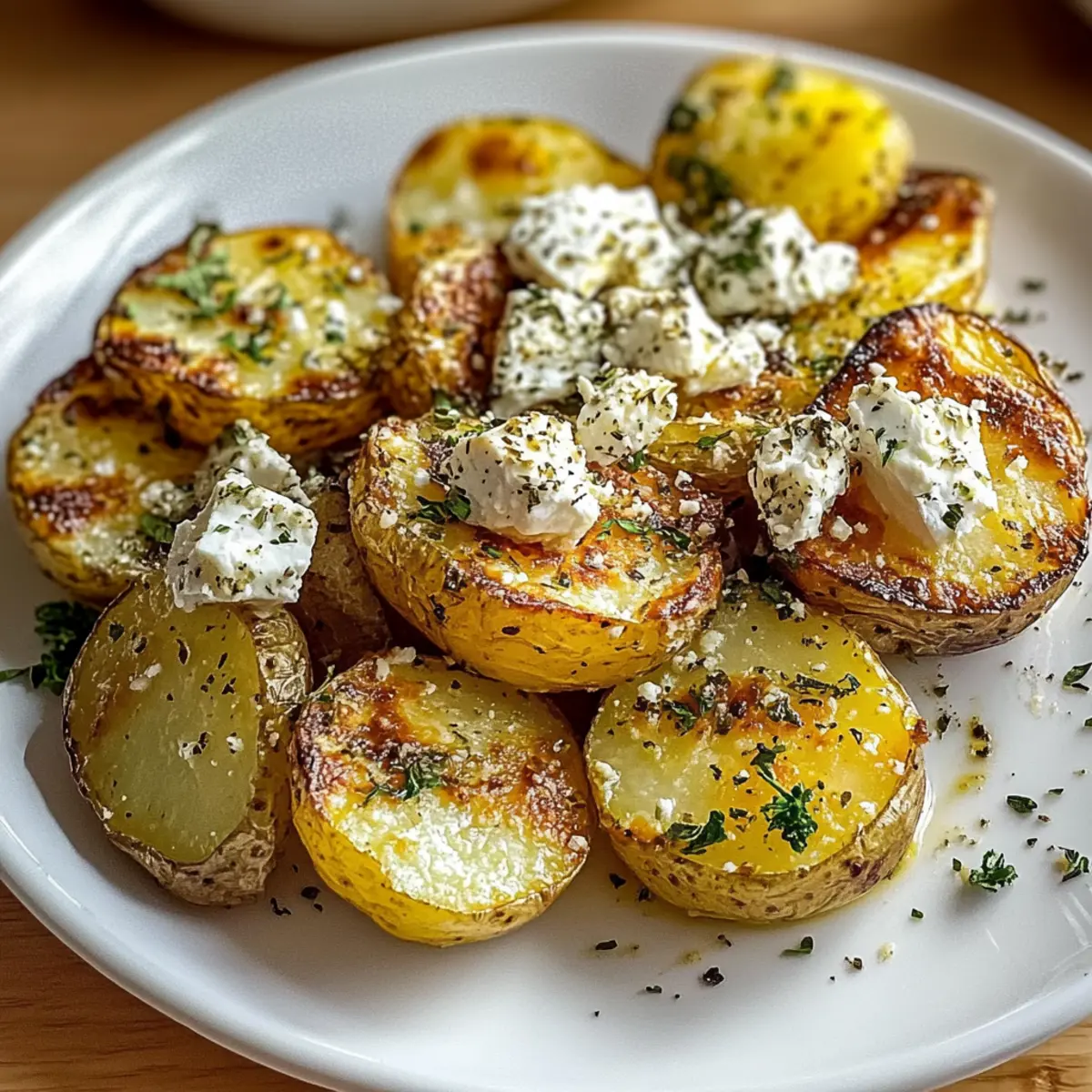 Baked Feta Potatoes