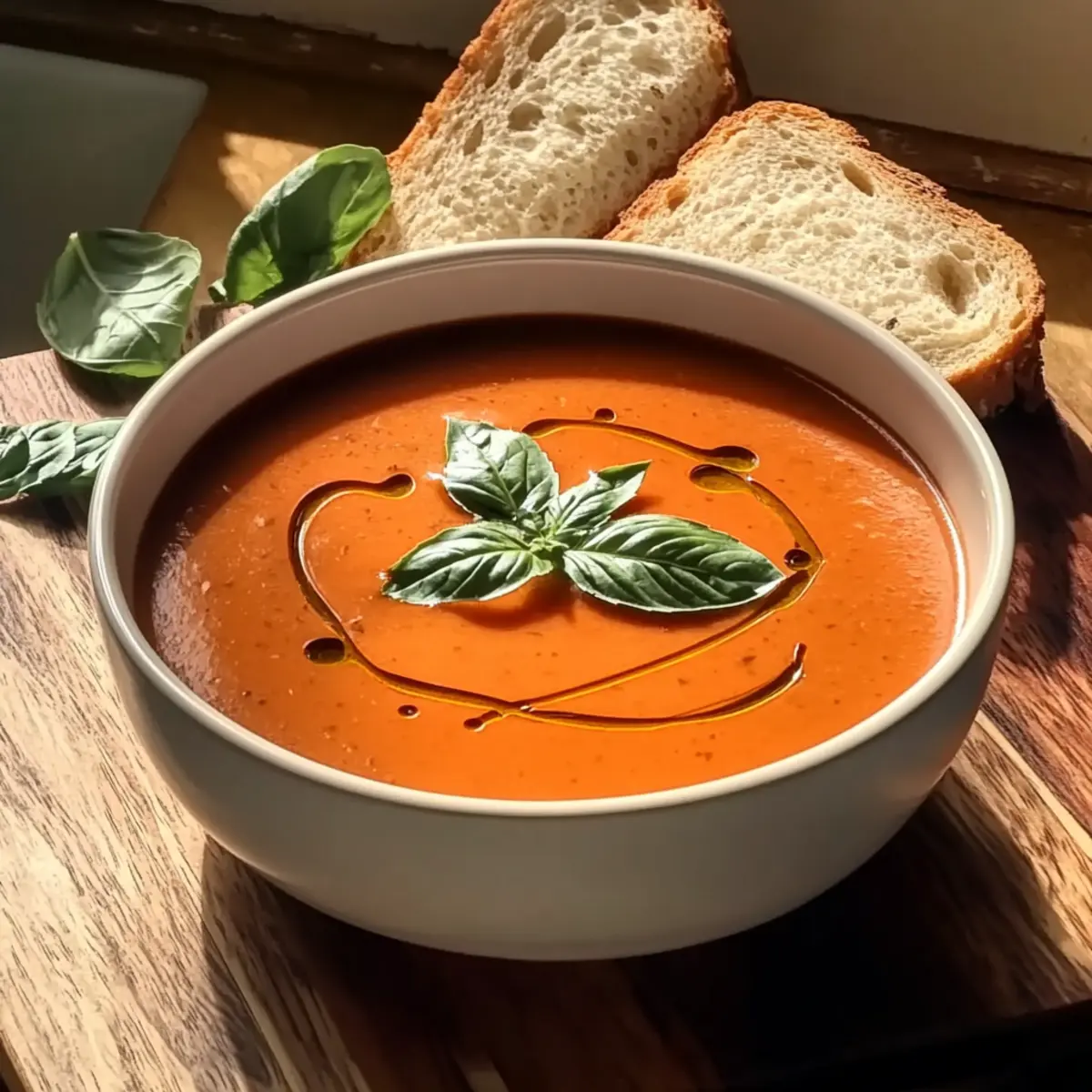 Middle-of-Winter Creamy Tomato Soup (Canned Tomatoes)