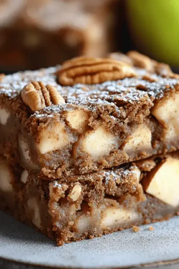 Apple Brownies (Chewy Apple Cinnamon Blondies)