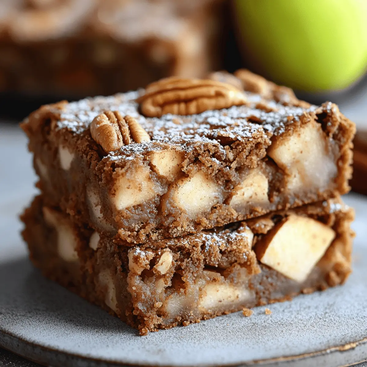 Apple Brownies (Chewy Apple Cinnamon Blondies)