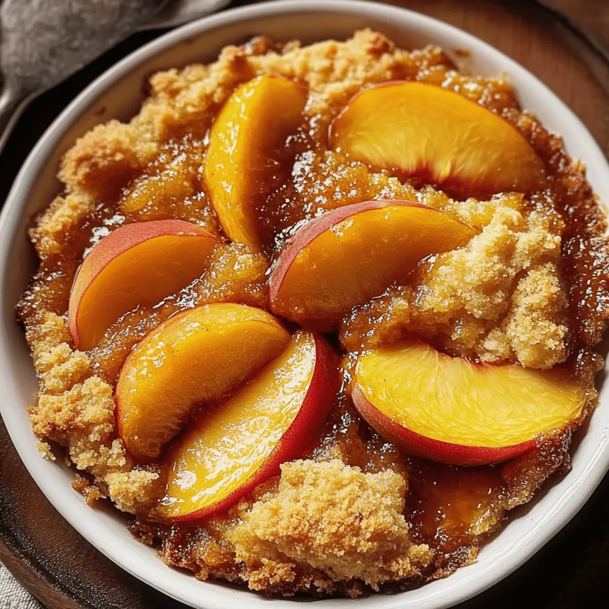 Brown Sugar Peach Cobbler