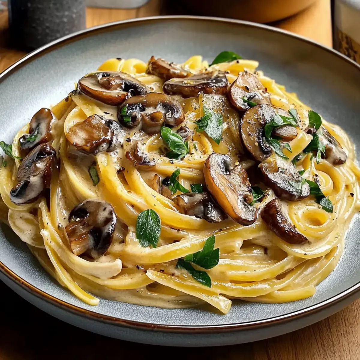 Caramelized Leek and Mushroom Gruyere Pasta
