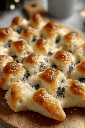 Cheesy Christmas Tree Bread