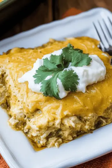 Chile Verde Chicken Tamale Casserole