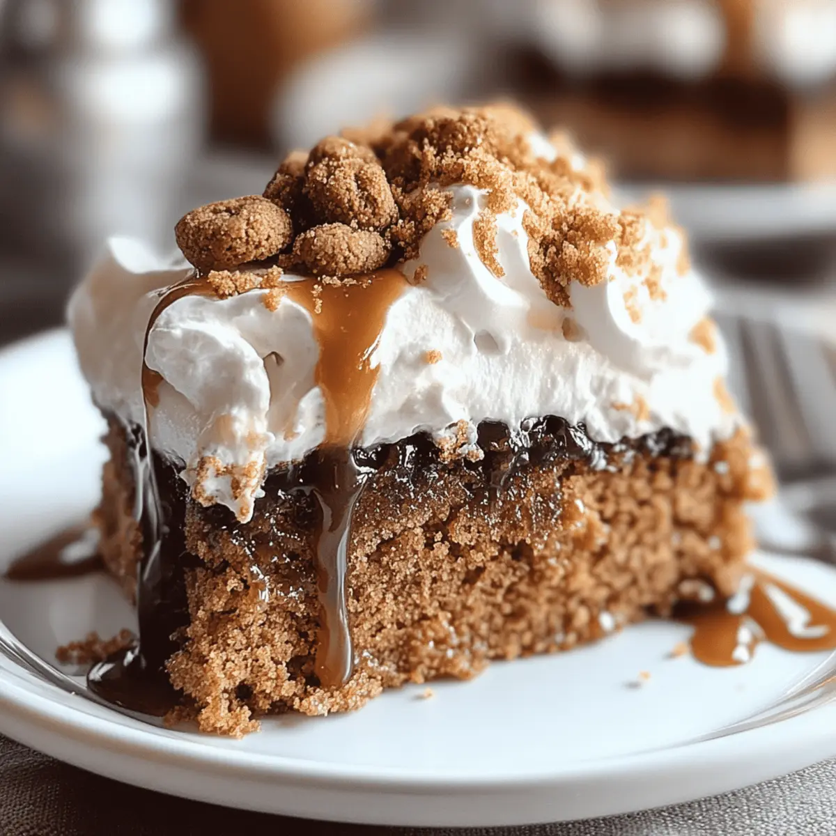 Gingerbread Poke Cake