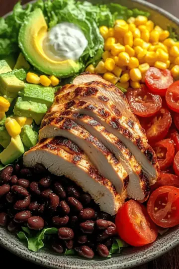 High Protein Southwest Chicken Salad