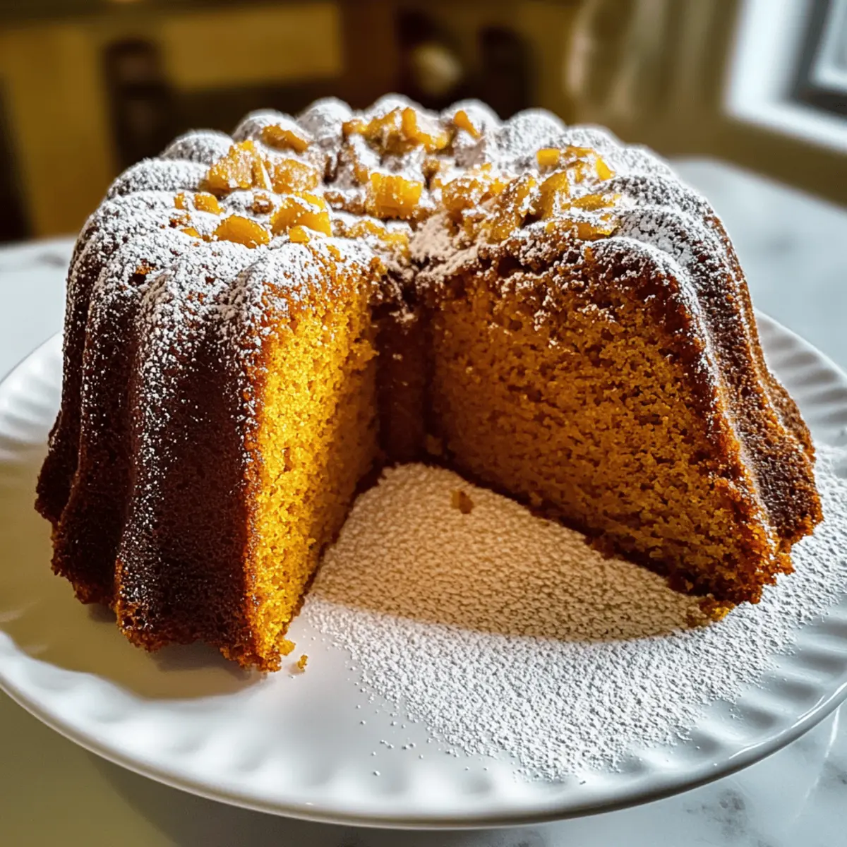 Pumpkin Rum Cake