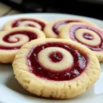 Raspberry Swirl Shortbread Cookies