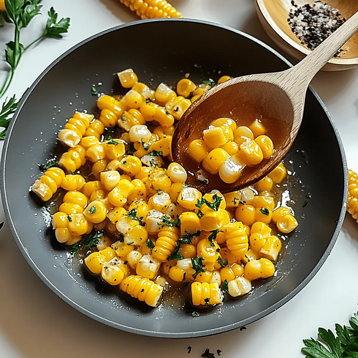 Skillet Corn with Honey Butter