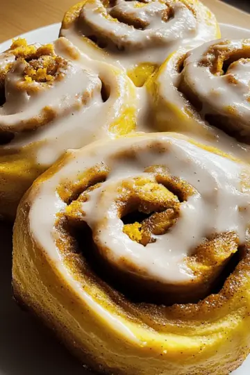 Soft Pumpkin Cinnamon Rolls